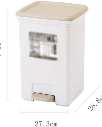 BEWITCHYU Storage Bag/Baskets Indoor Dustbins Trash Can Rubbish Bin Waste Paper Bin Kitchen and Living Room Trash Basket