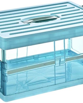 LIEN 52 Quart Collapsible Clear Storage Box