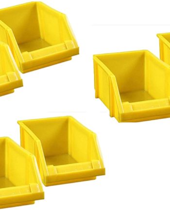 Plastic Collapsible Storage Bin Hanging Stacking Containers - Durable Plastic Folding Utility Crates