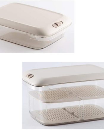 AG Refrigerator Food Storage Containers Bins Baskets with Vented Lids Produce Saver