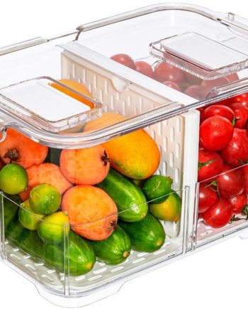 Slideep Food Storage Containers Fridge Produce Saver