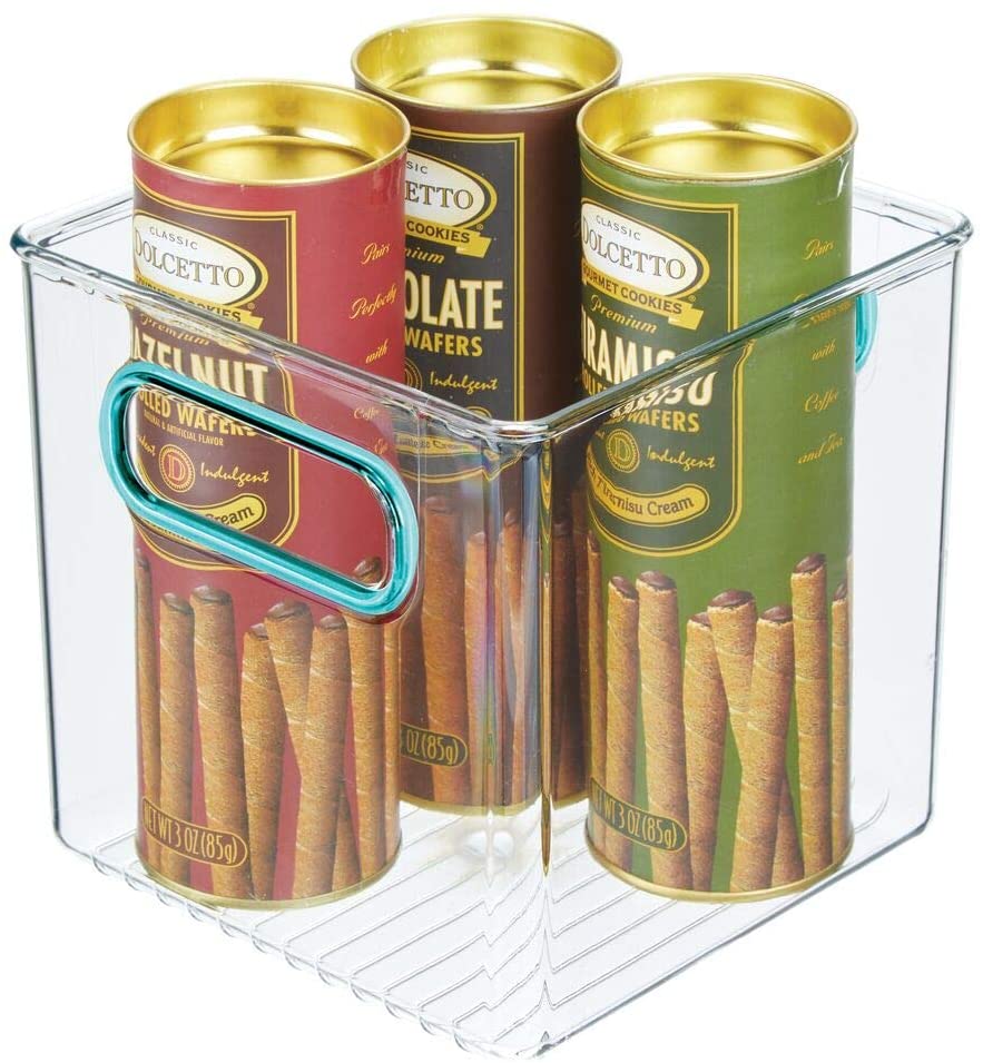 mDesign Plastic Kitchen Pantry Cabinet, Refrigerator or Freezer Food Storage Bins - Image 2