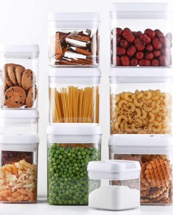 DRAGONN 10 Piece Airtight Food Storage Container Set with Labels