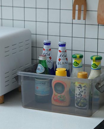 Citylife 7.4 Quart Stackable Storage Bins Plastic Storage Containers