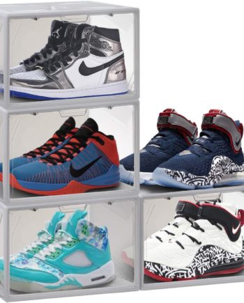 ASKITO Shoe Box Drop-Front X-Large,Magnet Shoe Organizer Stackable for Sneakers