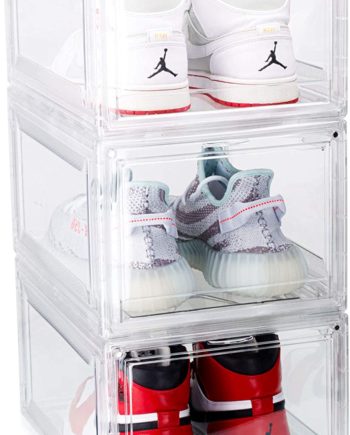 Mint Supply Shoe Storage Boxes - Stackable Shoe Organizers