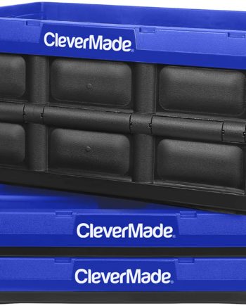 CleverMade 32L Collapsible Storage Bins- Durable Plastic
